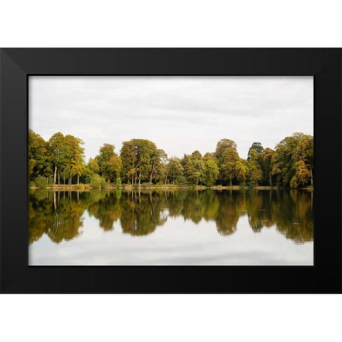 On the Lake I Black Modern Wood Framed Art Print by Millet, Karyn