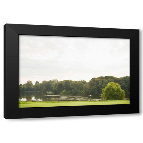 On the Lake II Black Modern Wood Framed Art Print by Millet, Karyn