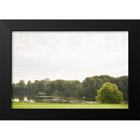 On the Lake II Black Modern Wood Framed Art Print by Millet, Karyn