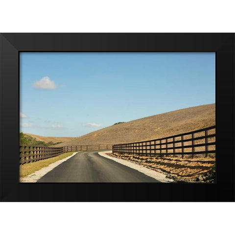 Country Road I Black Modern Wood Framed Art Print by Millet, Karyn