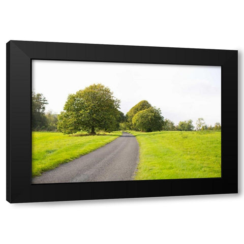 Country Road II Black Modern Wood Framed Art Print with Double Matting by Millet, Karyn