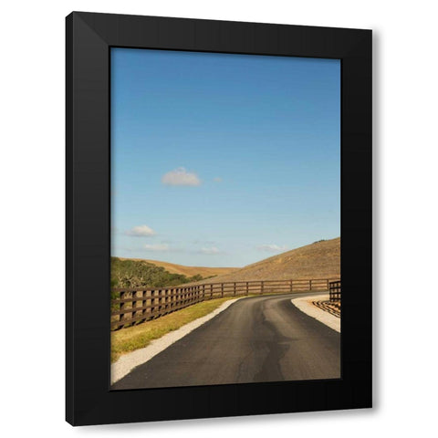 Country Road III Black Modern Wood Framed Art Print by Millet, Karyn