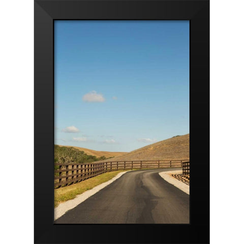 Country Road III Black Modern Wood Framed Art Print by Millet, Karyn