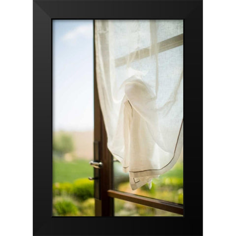 Open Window Black Modern Wood Framed Art Print by Millet, Karyn
