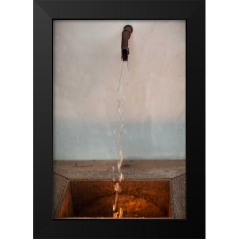 Fountain II Black Modern Wood Framed Art Print by Millet, Karyn