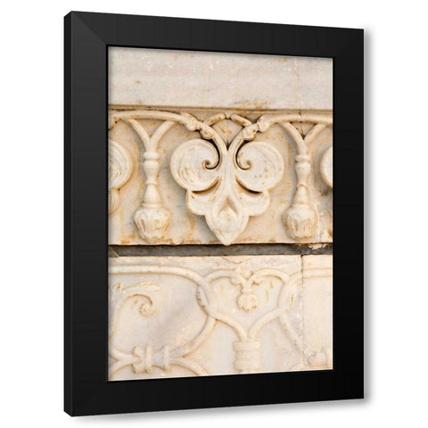Stonework Detail I Black Modern Wood Framed Art Print by Millet, Karyn