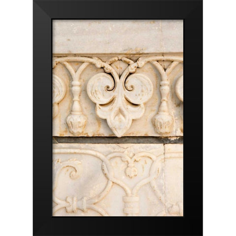 Stonework Detail I Black Modern Wood Framed Art Print by Millet, Karyn