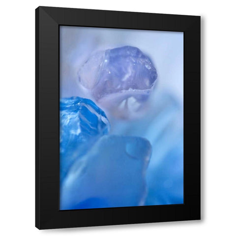 Sea Glass X Black Modern Wood Framed Art Print by Millet, Karyn