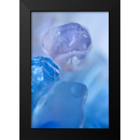 Sea Glass X Black Modern Wood Framed Art Print by Millet, Karyn