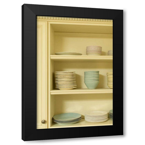 Country Kitchen II Black Modern Wood Framed Art Print by Millet, Karyn