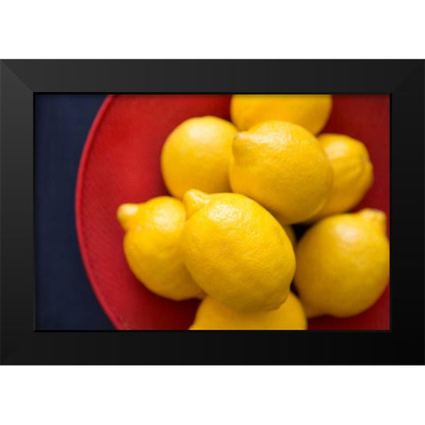 Lemons II Black Modern Wood Framed Art Print by Millet, Karyn