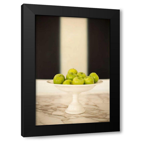 Apples I Black Modern Wood Framed Art Print with Double Matting by Millet, Karyn