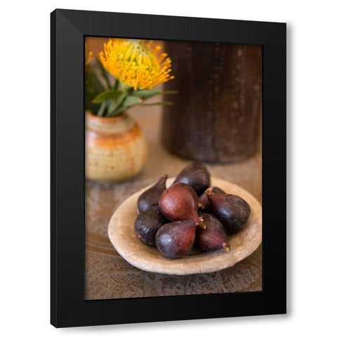Shallots Black Modern Wood Framed Art Print by Millet, Karyn