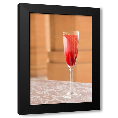 Cocktail I Black Modern Wood Framed Art Print with Double Matting by Millet, Karyn