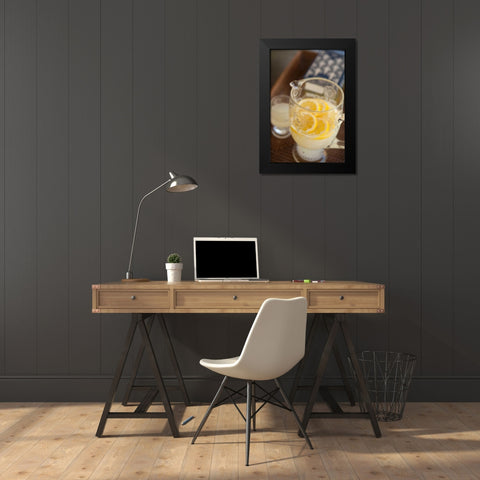 Lemonade Black Modern Wood Framed Art Print by Millet, Karyn