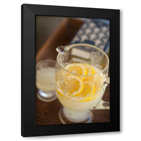 Lemonade Black Modern Wood Framed Art Print with Double Matting by Millet, Karyn