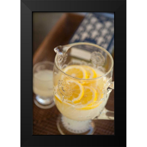 Lemonade Black Modern Wood Framed Art Print by Millet, Karyn