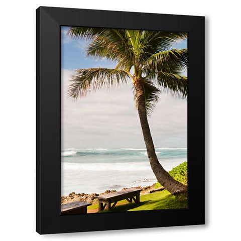 Peaceful Caribbean I Black Modern Wood Framed Art Print with Double Matting by Millet, Karyn