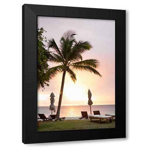 Peaceful Caribbean II Black Modern Wood Framed Art Print by Millet, Karyn