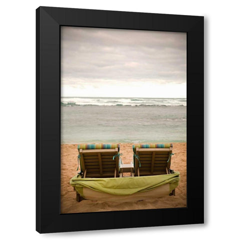 Peaceful Caribbean IV Black Modern Wood Framed Art Print by Millet, Karyn