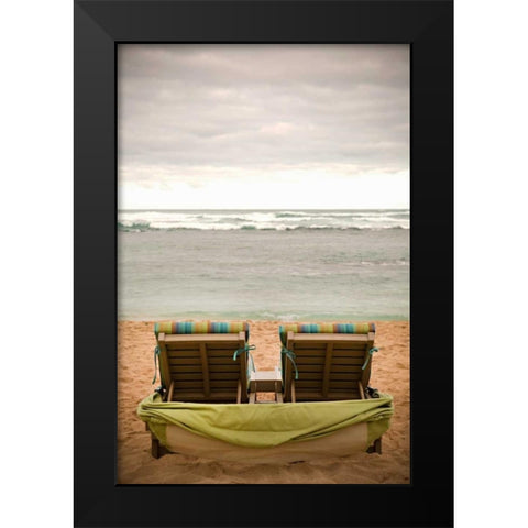 Peaceful Caribbean IV Black Modern Wood Framed Art Print by Millet, Karyn