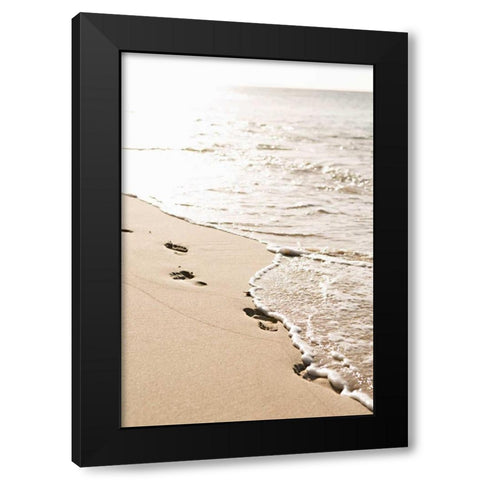 Washed Away Black Modern Wood Framed Art Print with Double Matting by Millet, Karyn