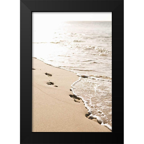 Washed Away Black Modern Wood Framed Art Print by Millet, Karyn