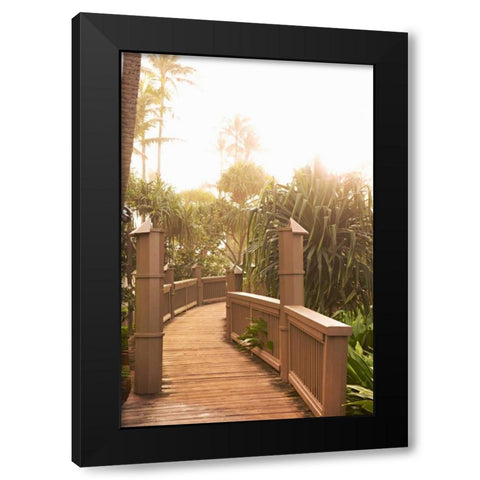 Path to the Beach Black Modern Wood Framed Art Print by Millet, Karyn
