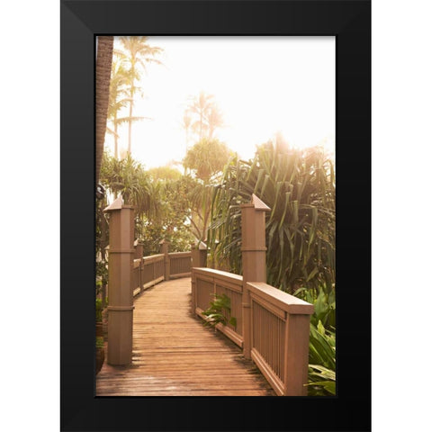 Path to the Beach Black Modern Wood Framed Art Print by Millet, Karyn