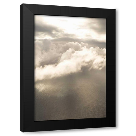 Clouds Over Water I Black Modern Wood Framed Art Print with Double Matting by Millet, Karyn