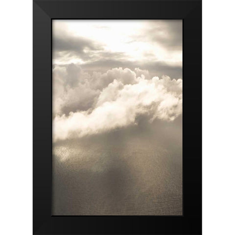 Clouds Over Water I Black Modern Wood Framed Art Print by Millet, Karyn