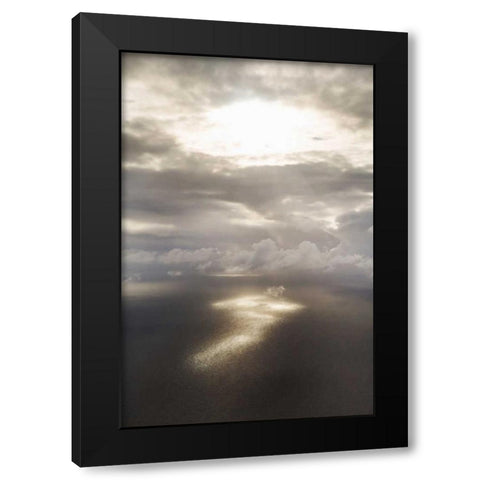 Clouds Over Water II Black Modern Wood Framed Art Print by Millet, Karyn