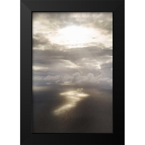 Clouds Over Water II Black Modern Wood Framed Art Print by Millet, Karyn