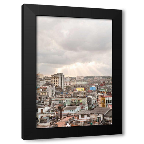 Cuban Skyline II Black Modern Wood Framed Art Print by Millet, Karyn