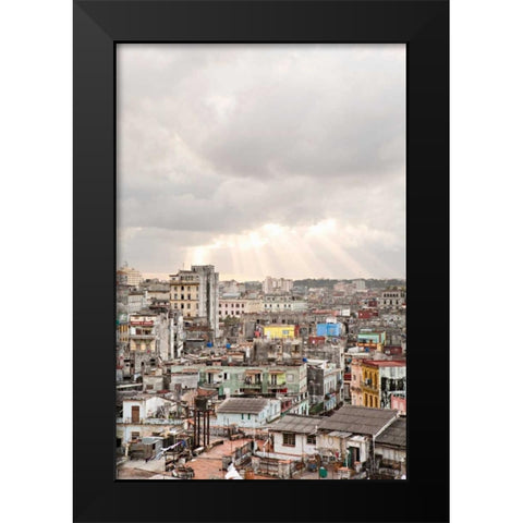 Cuban Skyline II Black Modern Wood Framed Art Print by Millet, Karyn