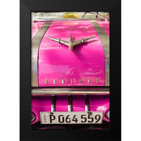 Pink Car in Cuba I Black Modern Wood Framed Art Print by Millet, Karyn