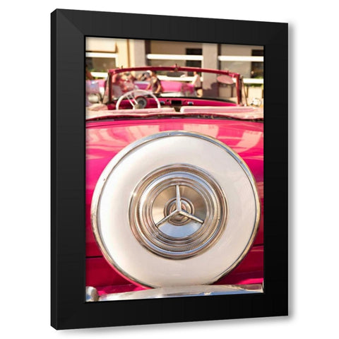 Red Car in Cuba II Black Modern Wood Framed Art Print by Millet, Karyn