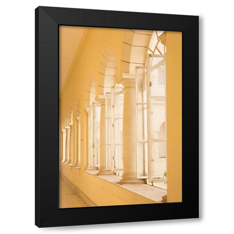 Columns in Cuba Black Modern Wood Framed Art Print with Double Matting by Millet, Karyn