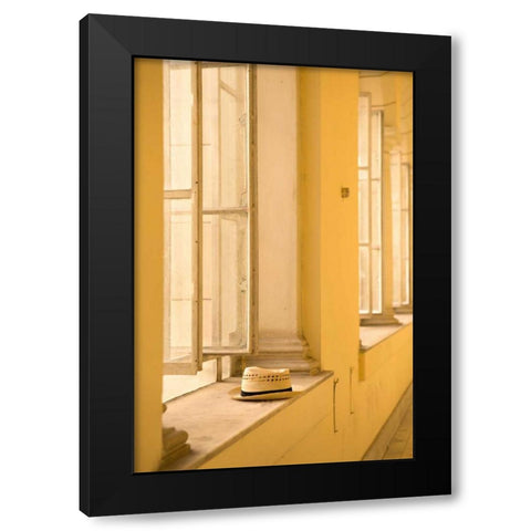 Windows in Cuba Black Modern Wood Framed Art Print with Double Matting by Millet, Karyn
