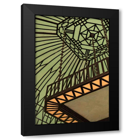 Cuban Architecture Black Modern Wood Framed Art Print by Millet, Karyn