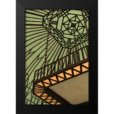 Cuban Architecture Black Modern Wood Framed Art Print by Millet, Karyn
