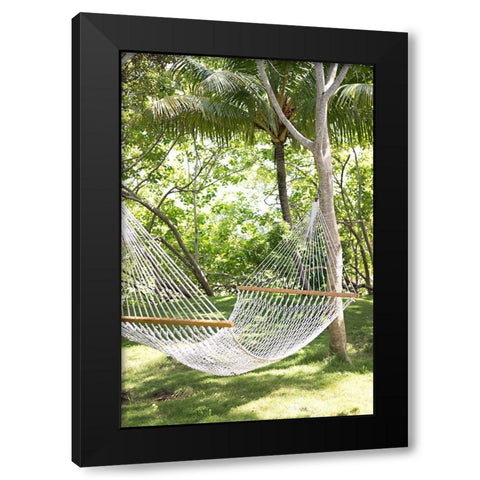Tropical Siesta Black Modern Wood Framed Art Print by Millet, Karyn