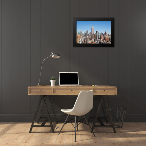 New York Cityscape II Black Modern Wood Framed Art Print by Millet, Karyn