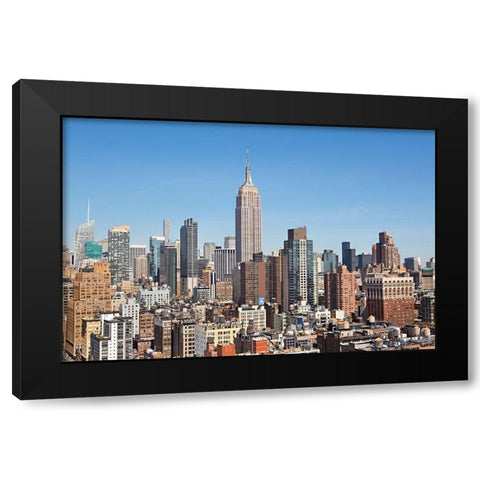 New York Cityscape II Black Modern Wood Framed Art Print by Millet, Karyn