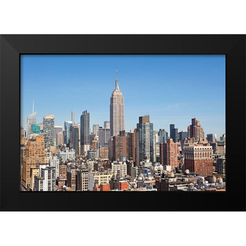 New York Cityscape II Black Modern Wood Framed Art Print by Millet, Karyn