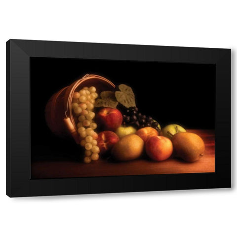 Basket of Fruit Black Modern Wood Framed Art Print by McNemar, C. Thomas