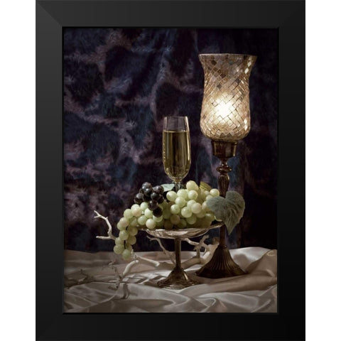Wine and Romance II Black Modern Wood Framed Art Print by McNemar, C. Thomas