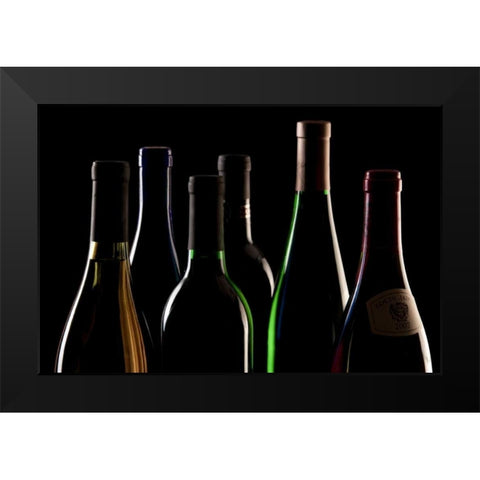 Wine Reflections IV Black Modern Wood Framed Art Print by McNemar, C. Thomas