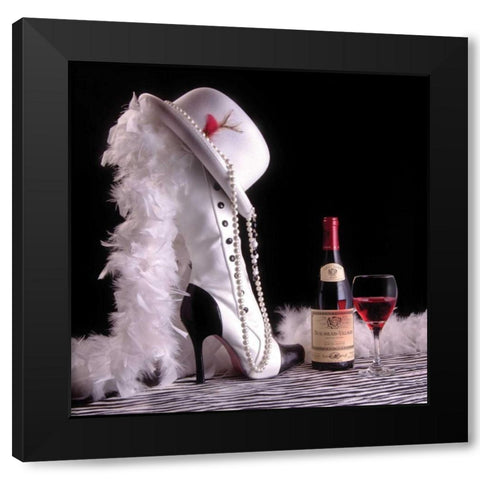 On the Town Black Modern Wood Framed Art Print by McNemar, C. Thomas