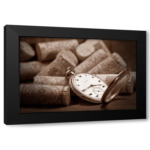 Wine Corks Still Life V Black Modern Wood Framed Art Print by McNemar, C. Thomas